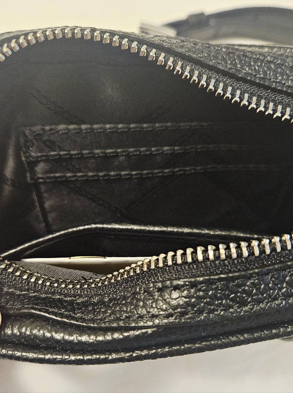Michael Kors Black Pebbled Leather Crossbody with Tassel - Picture 5 of 8